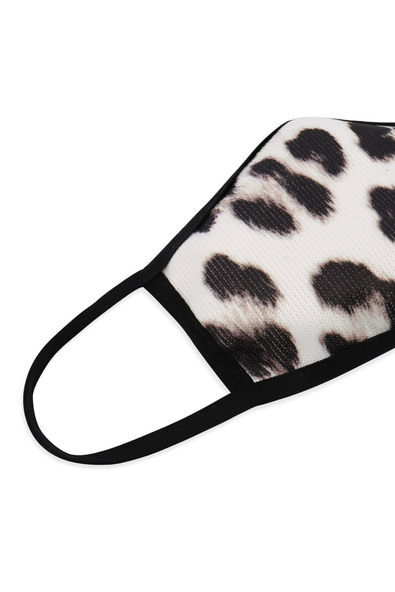 Km-007 - Leopard Antimicrobial Face Mask for Kids