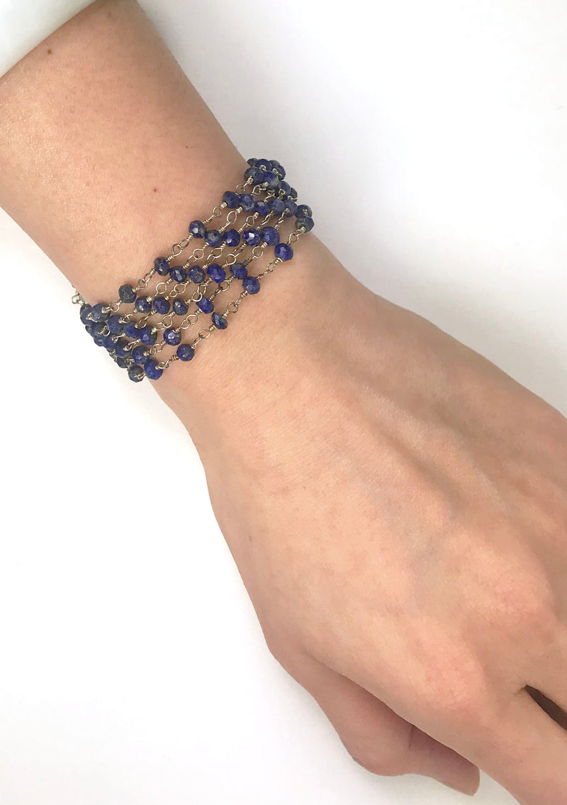 Lapis Lazuli Sterling Silver Bracelet