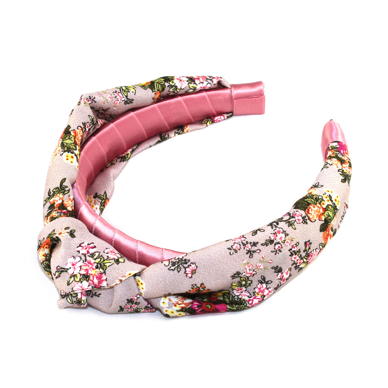 Floral Silk Knot Headband