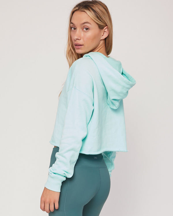 Rebody French Terry Crop Hoody - Smooth Mint *Sustainable