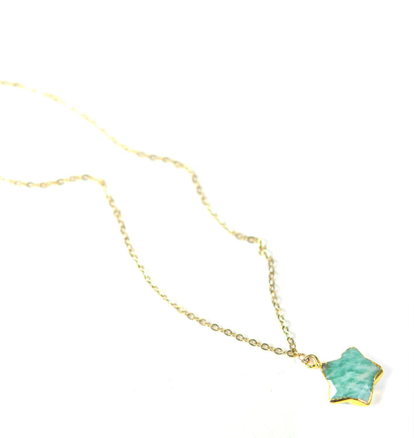 Amazonite Star Necklace