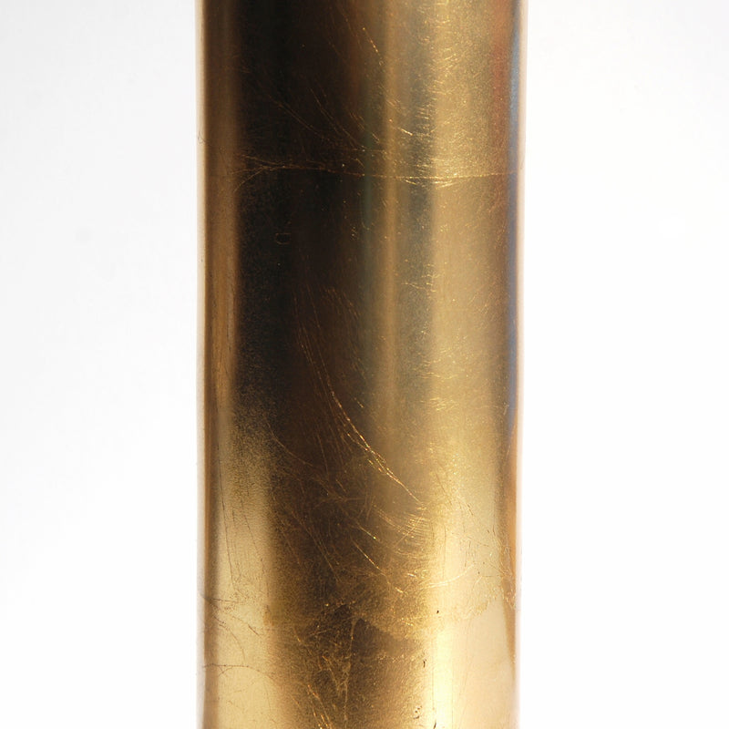 GILT 20" Gold Gilded Cylinder Vase