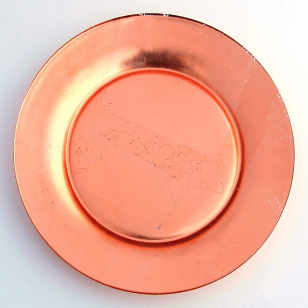 GILT PRIMA Set/4 Rose Gold Dinner Plates
