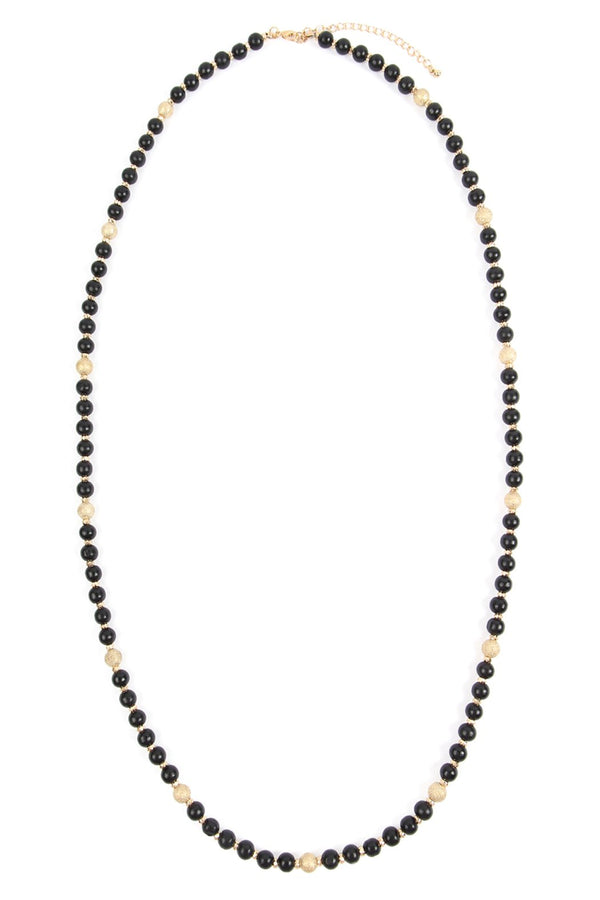 Hdn2880 - Wood Bead Necklace