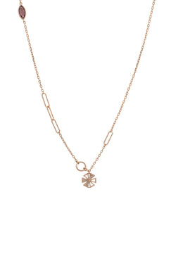 Paris Long Necklace Rosegold