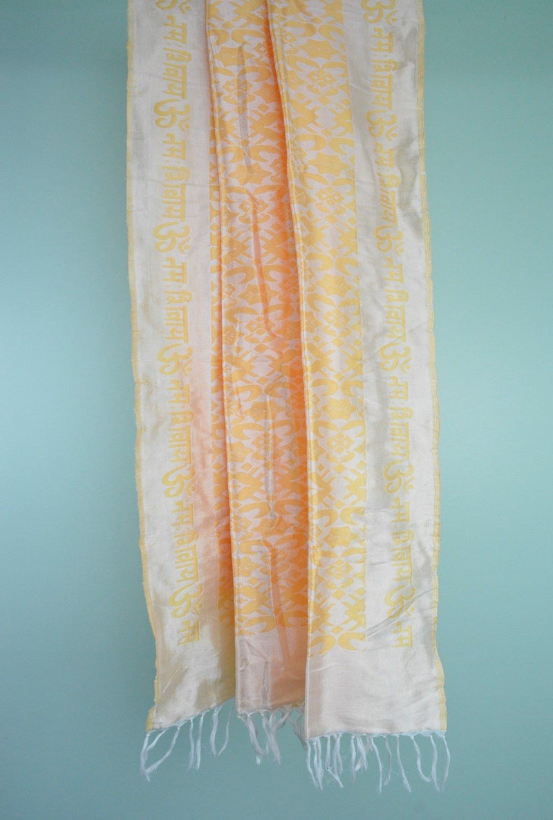 OM Namah Shivay Altar Cloth - Handwoven