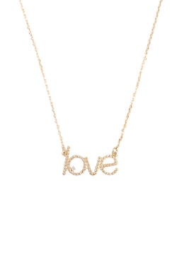 Ball Texture "Love" Necklace