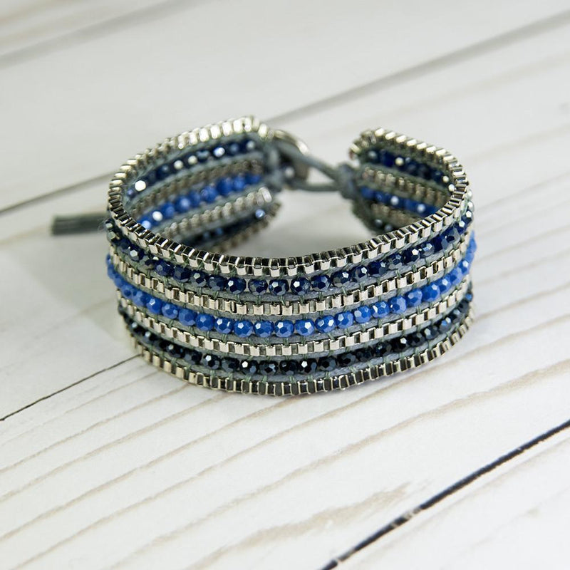 Looped  Bracelet-Sapphire