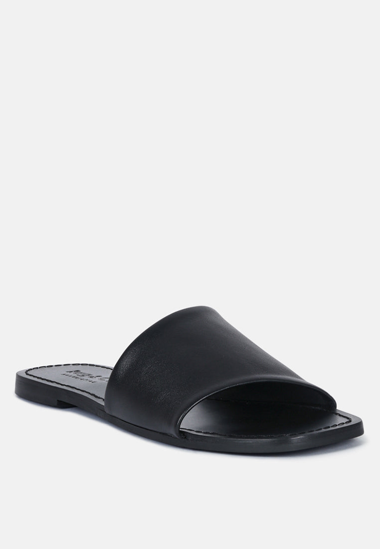 Tatami Leather Classic Slide Flats