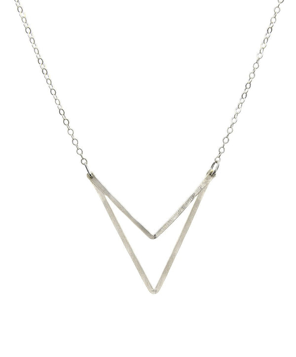 Sari Double Triangle Necklace