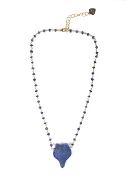 Lapis Lazuli Fox Necklace