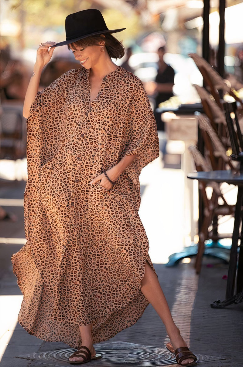 Wide Dress -Cheetah
