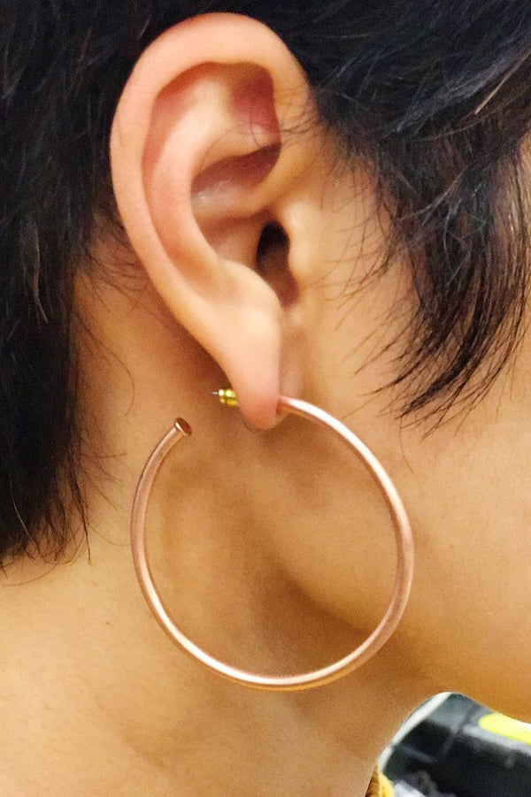 Hoops Earrings, Rose Gold - Drop Shipping Only