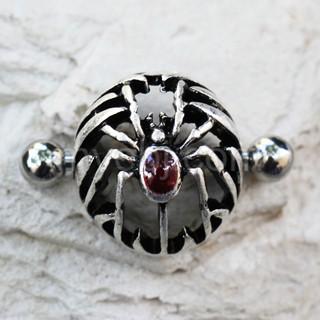 316L Stainless Steel Gothic Spider Dome Shape Nipple Shield