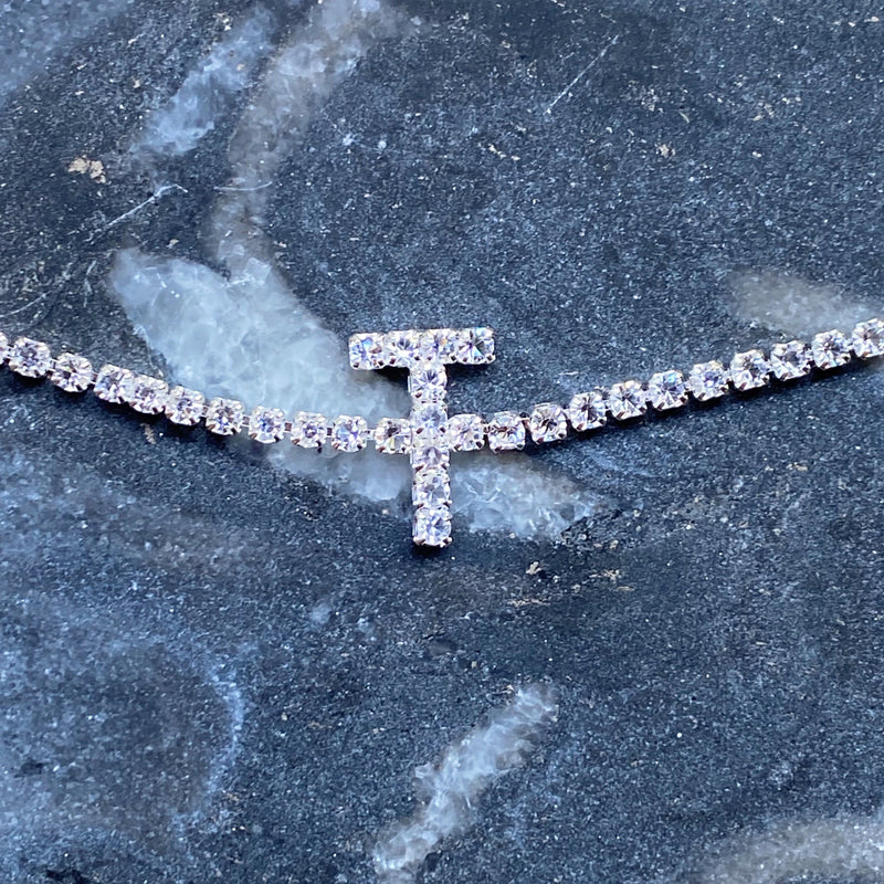 Sparkly Initial Anklet