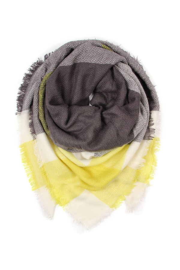 Colorblock Blanket Scarf - Style 5