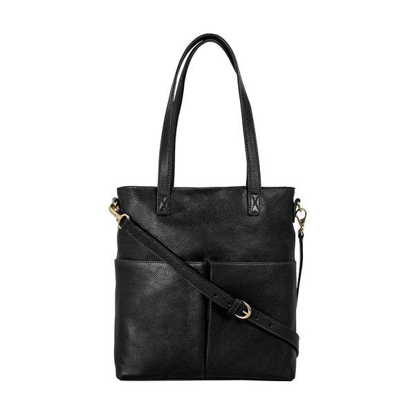 Pepper Medium Leather Tote With Sling Strap