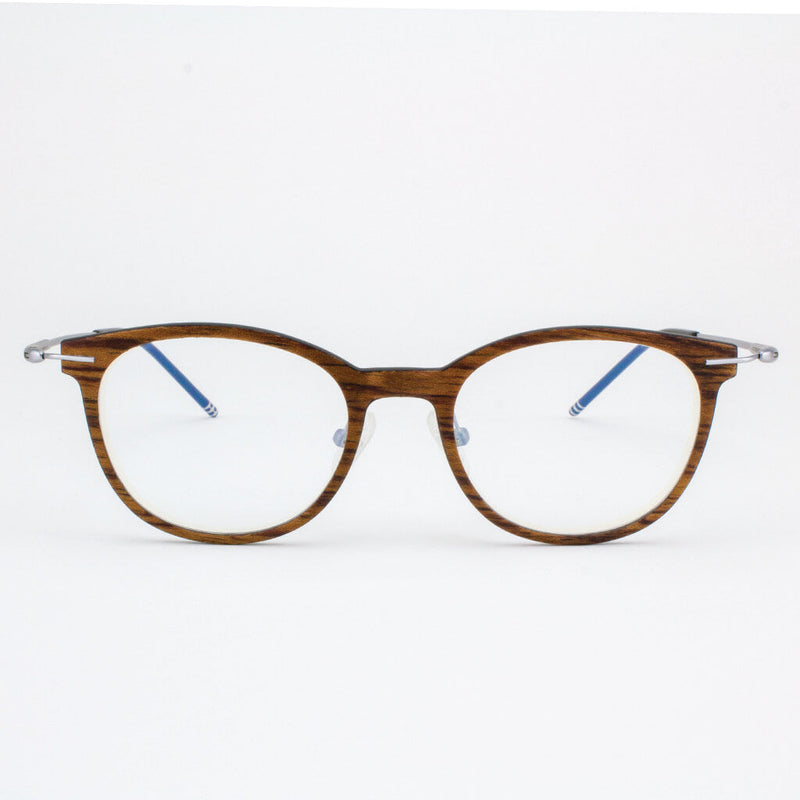 Pinellas - Featherlight Titanium & Wood Eyeglasses