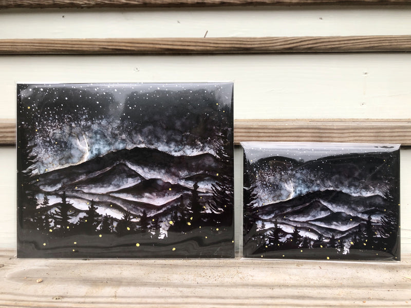 Smoky Mountains Storm at Night : Prints