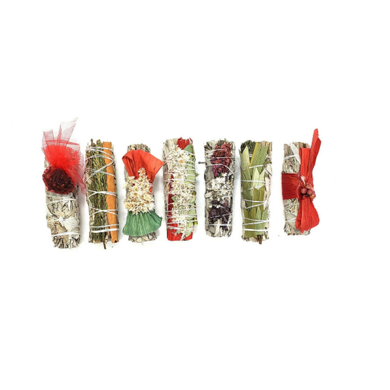 Valentines Gift Pack 7 Assorted Sage Bundles -4" *Limited Edition*