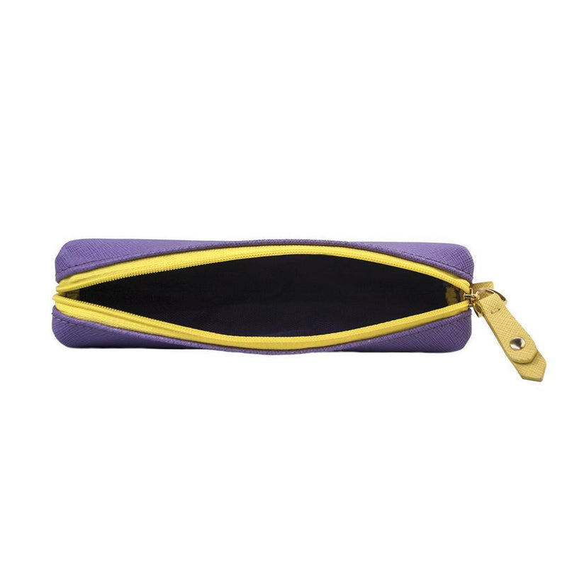 Comfy Leather Pouch -Plum