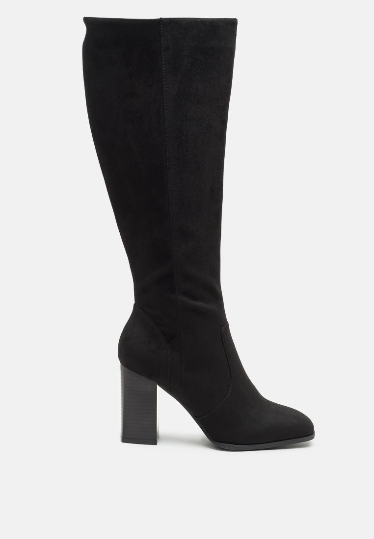 Zilly Knee High Faux Suede Boots