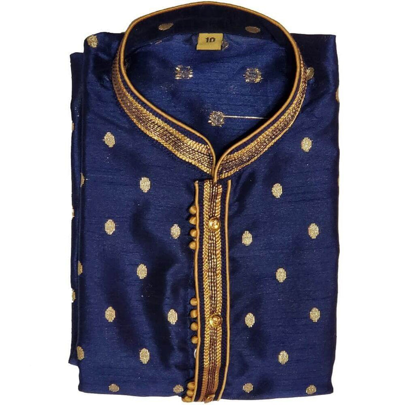 Boys Kurta Pyjama - Navy Blue