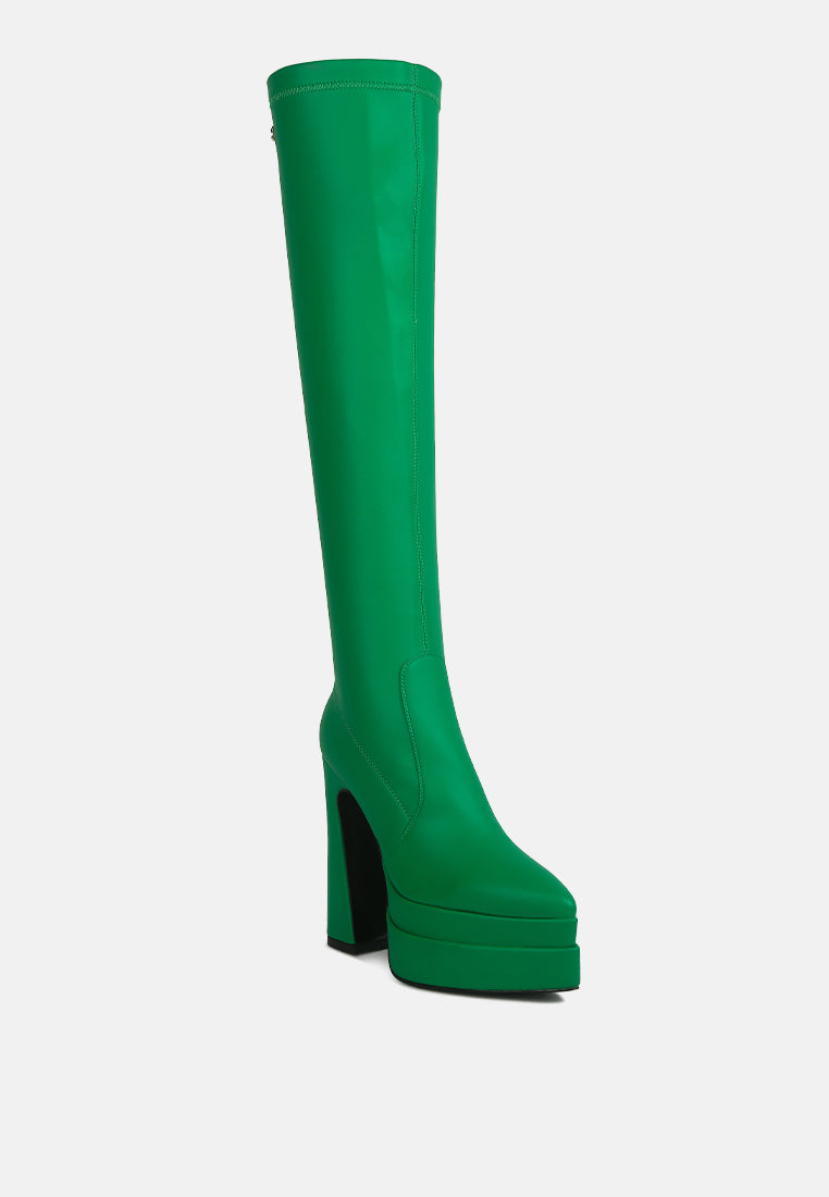 Cyber Punk High Platform Long Boots