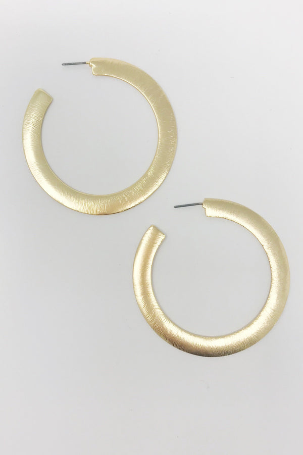 Alma Hoop Earrings, Gold