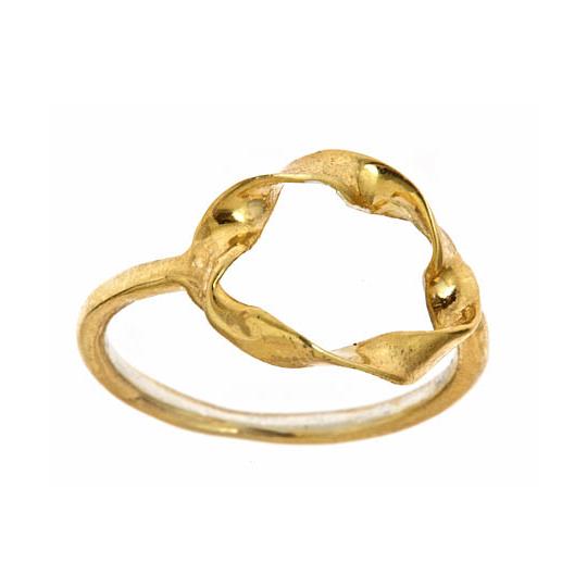 Twisted Circle Ring