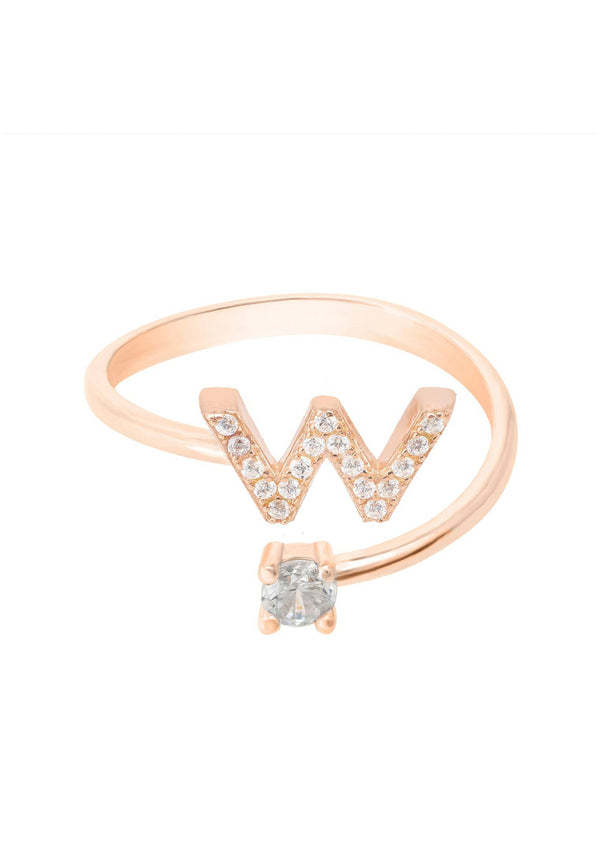 Initial Ring Rosegold W