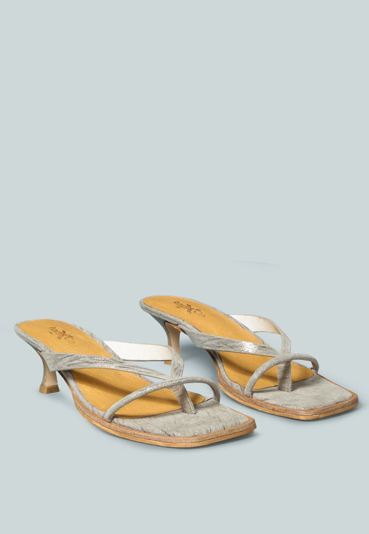 Winslet Heeled Thong Sandal