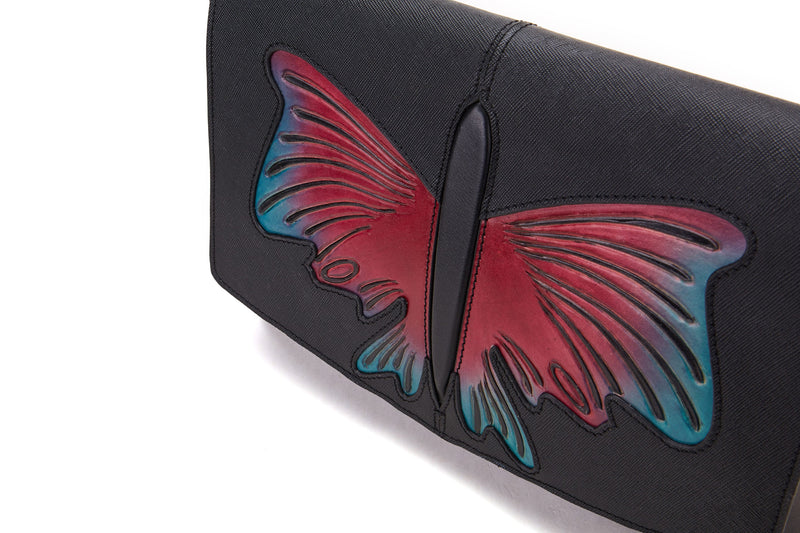 Butterfly Black Crossbody