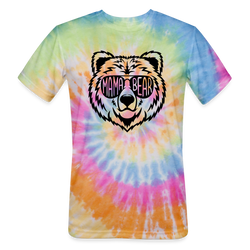 Mama Bear Face Shirt Momma Bear Gift Animal Shirt Unisex Tie Dye T-Shirt