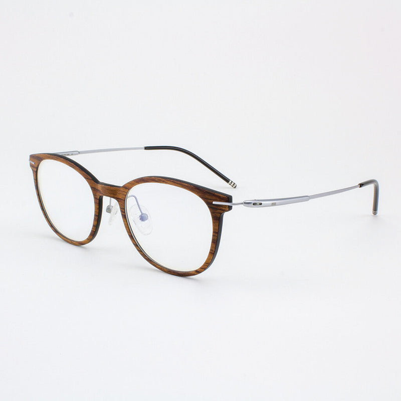 Pinellas - Featherlight Titanium & Wood Eyeglasses