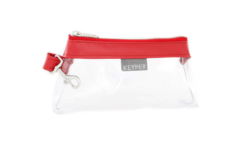 Perfect Red CLEAR IT BAG • Pouch  - Signature Trim