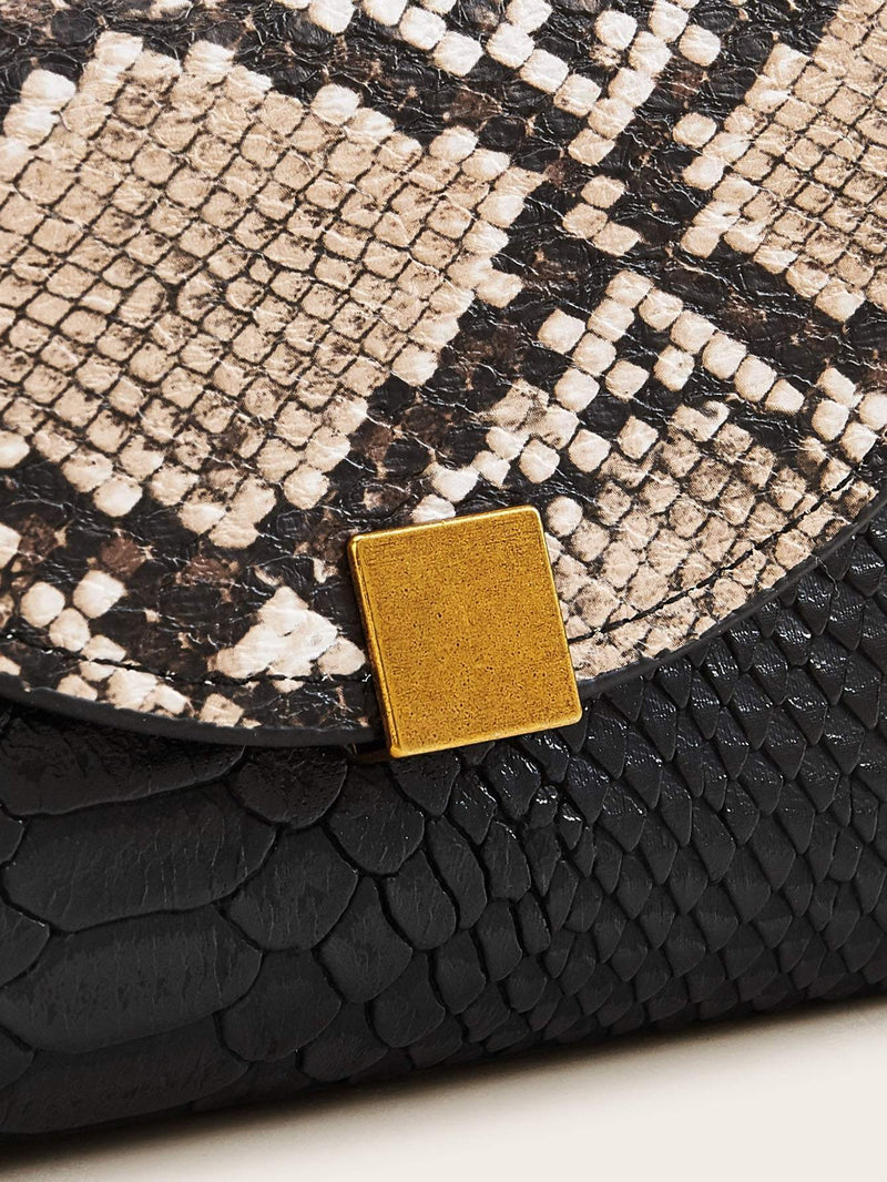 Sleek Snakeskin Wallet Purse