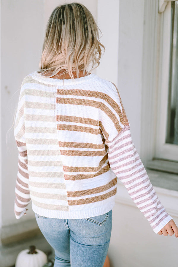 Magnolia Stripe Slouchy Sweater