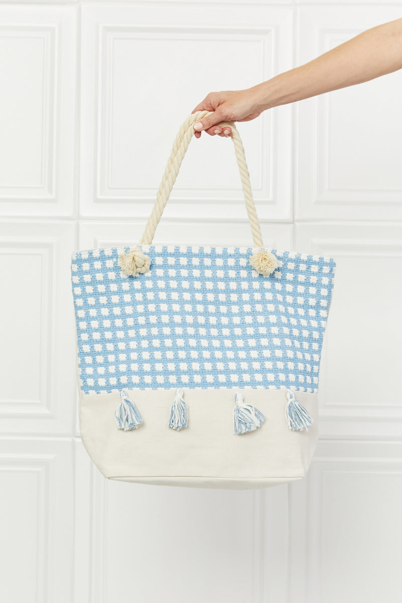 Justin Taylor Picnic Date Tassle Tote Bag