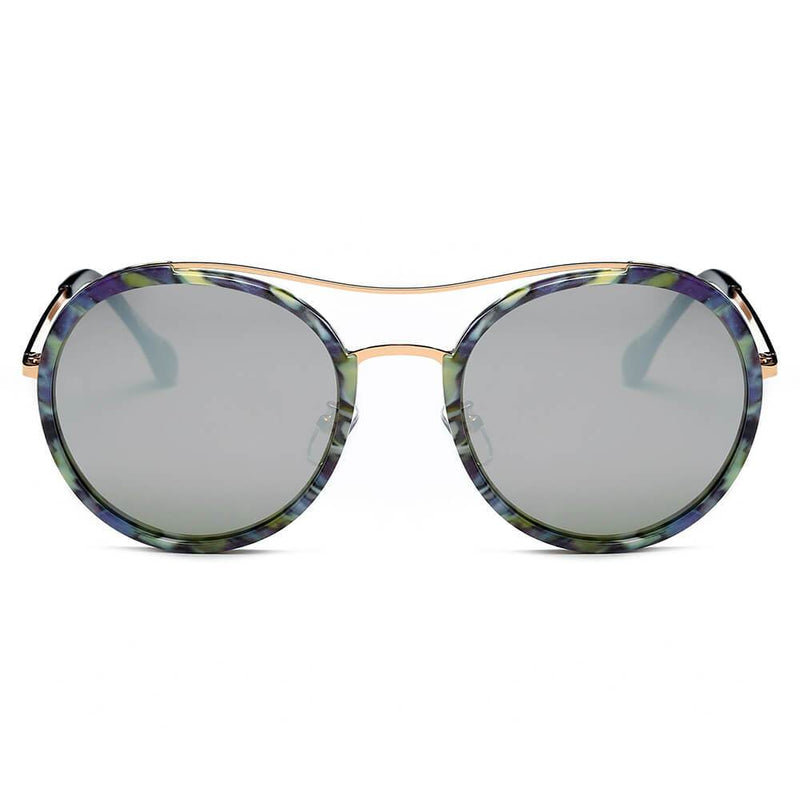EMPORIA | CA14 - Retro Polarized Lens Circle Round Sunglasses