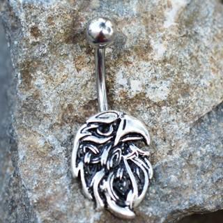 316L Stainless Steel Bald Eagle Navel Ring