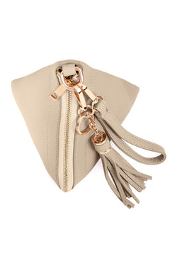 7092 - Pyramid Tassel Wristlet