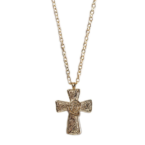 The Cross Necklace-Gold