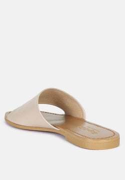 Tatami Leather Classic Slide Flats