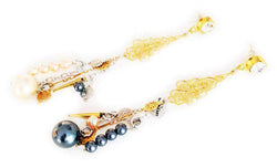 Dangle and Drop Earrings With Pearls and Crystals