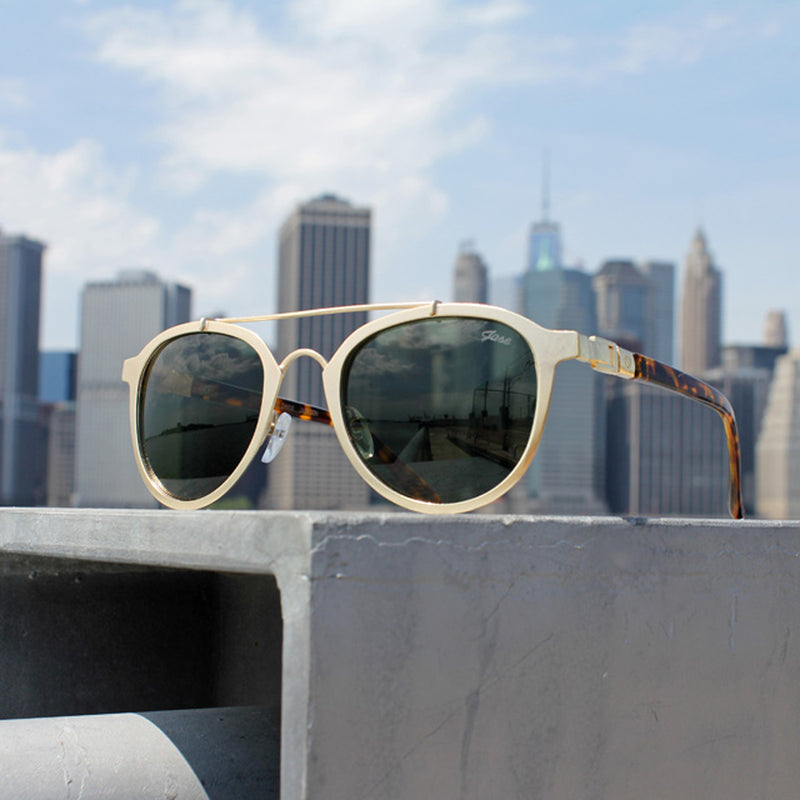 Jase New York Jackson Sunglasses in Matte Gold