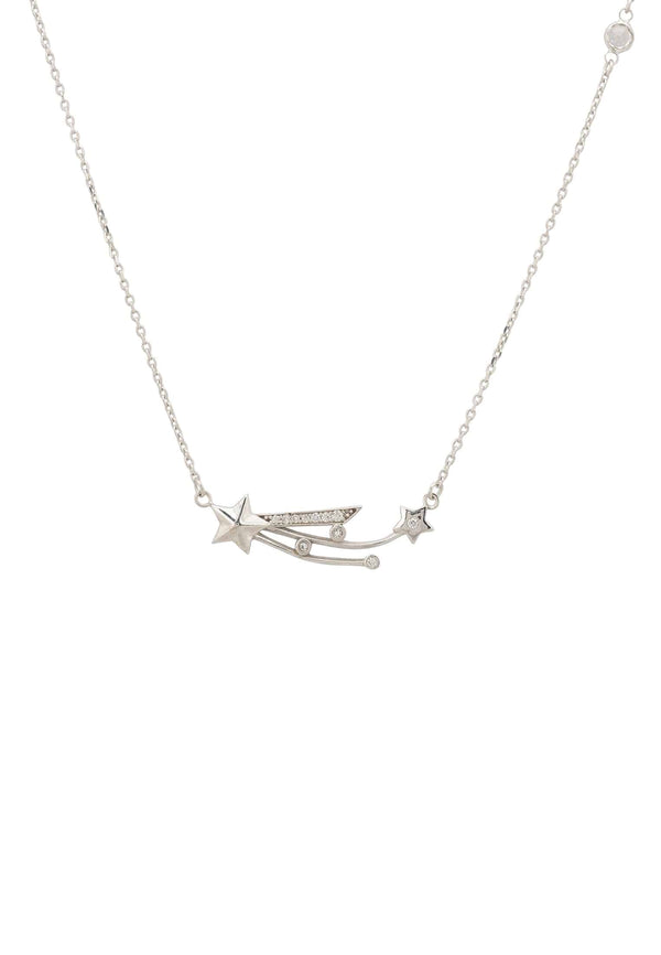 Shooting Star Necklace Silver