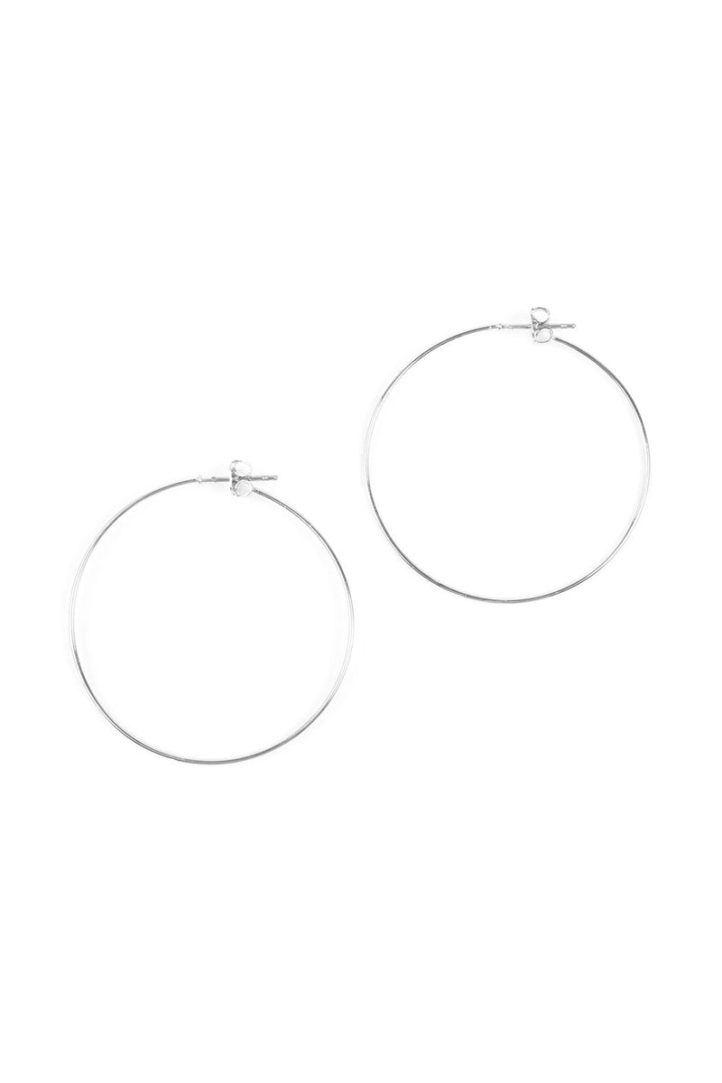 25804-40 - 40mm Wire Hoop Earrings