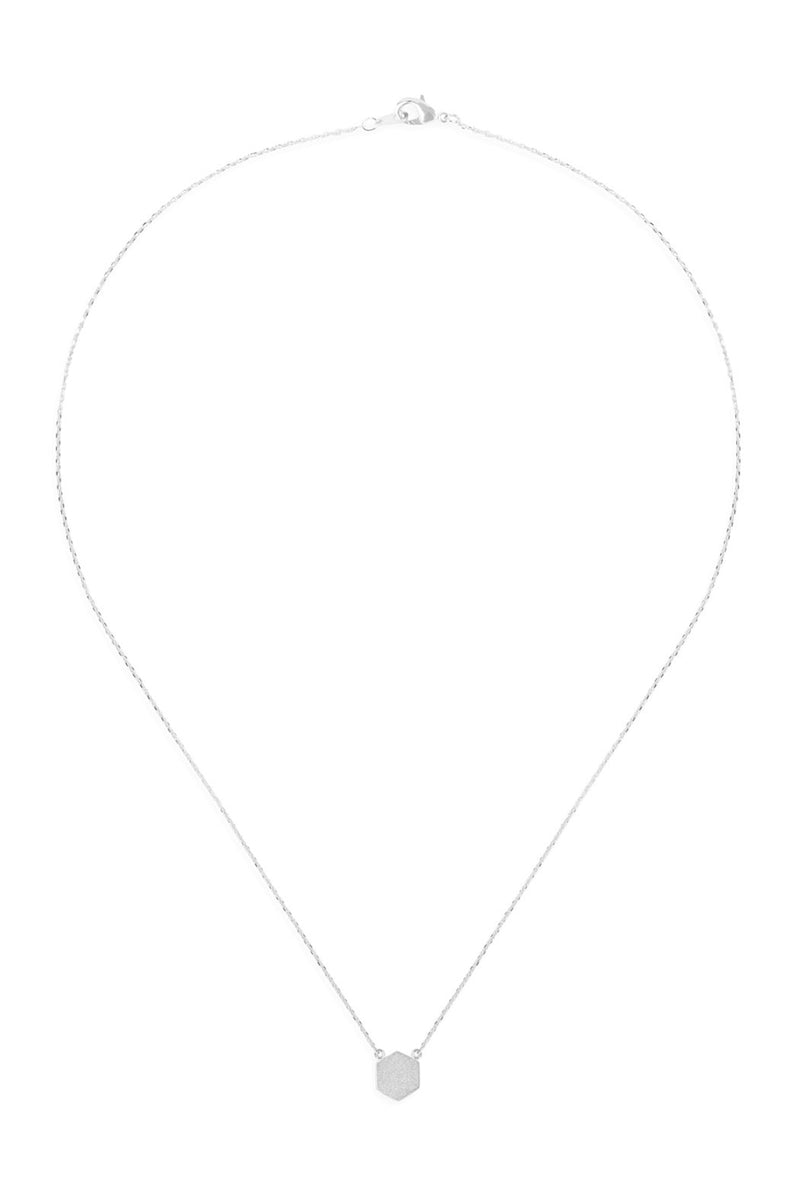 Hdnc2n479 - Hexagon Pendant Necklace