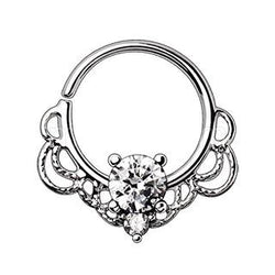 316L Stainless Steel Made for Royalty Ornate Seamless Ring